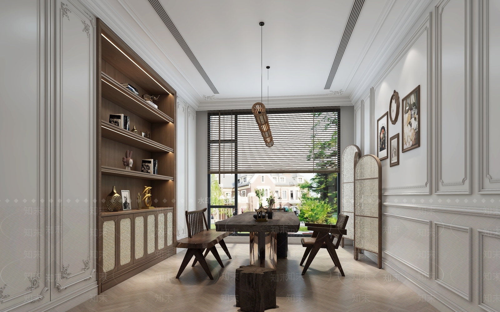 简欧茶室3D模型下载【ID:1157252583】