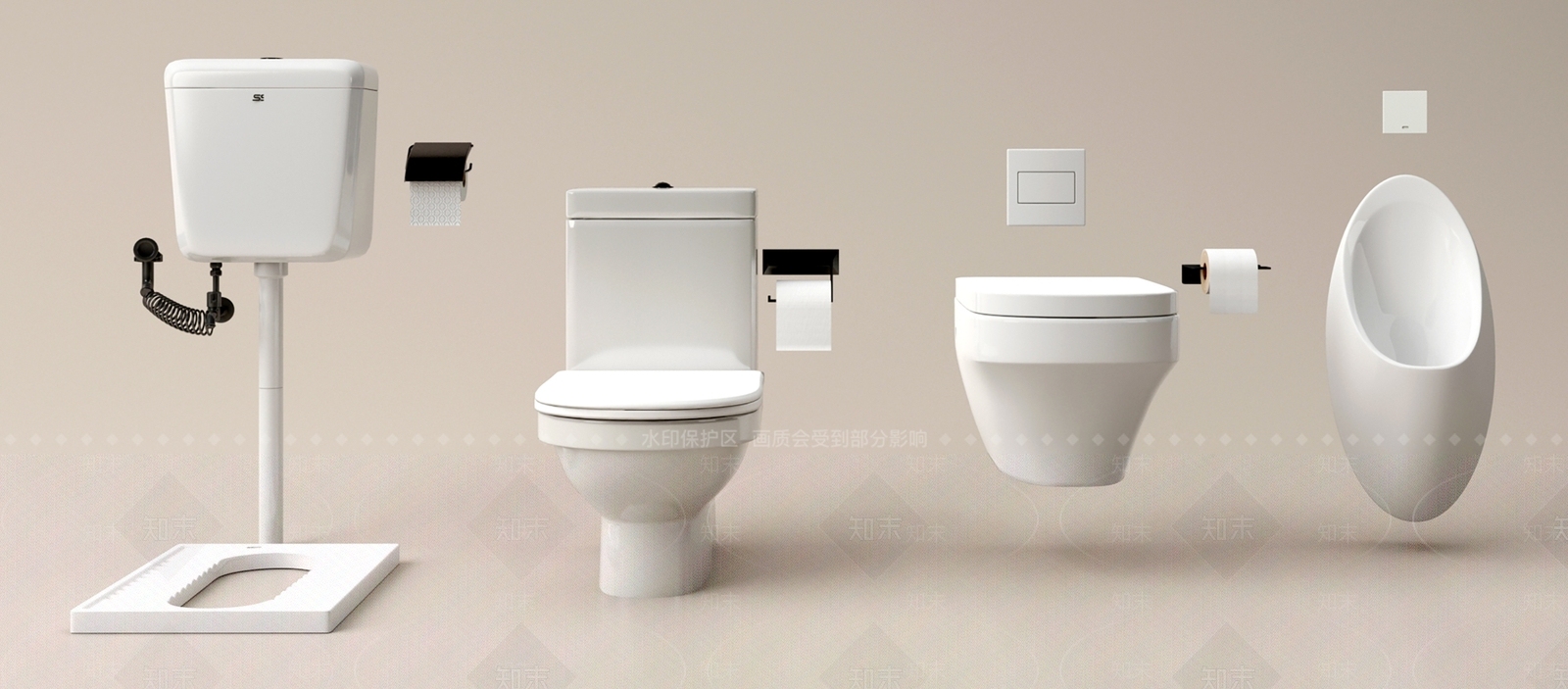 马桶SU模型下载【ID:1157262014】