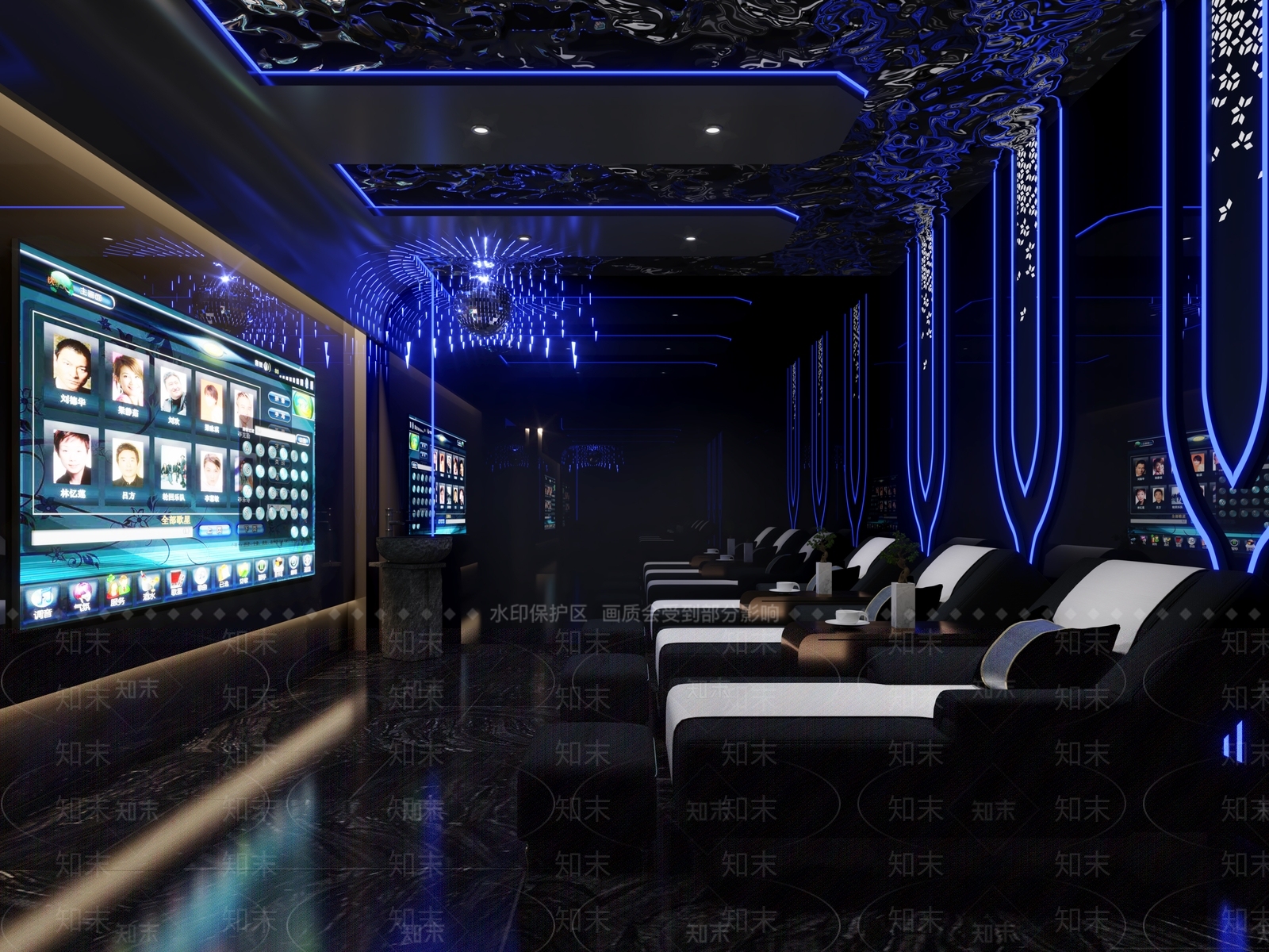 现代足浴店包厢3D模型下载【ID:1157262122】