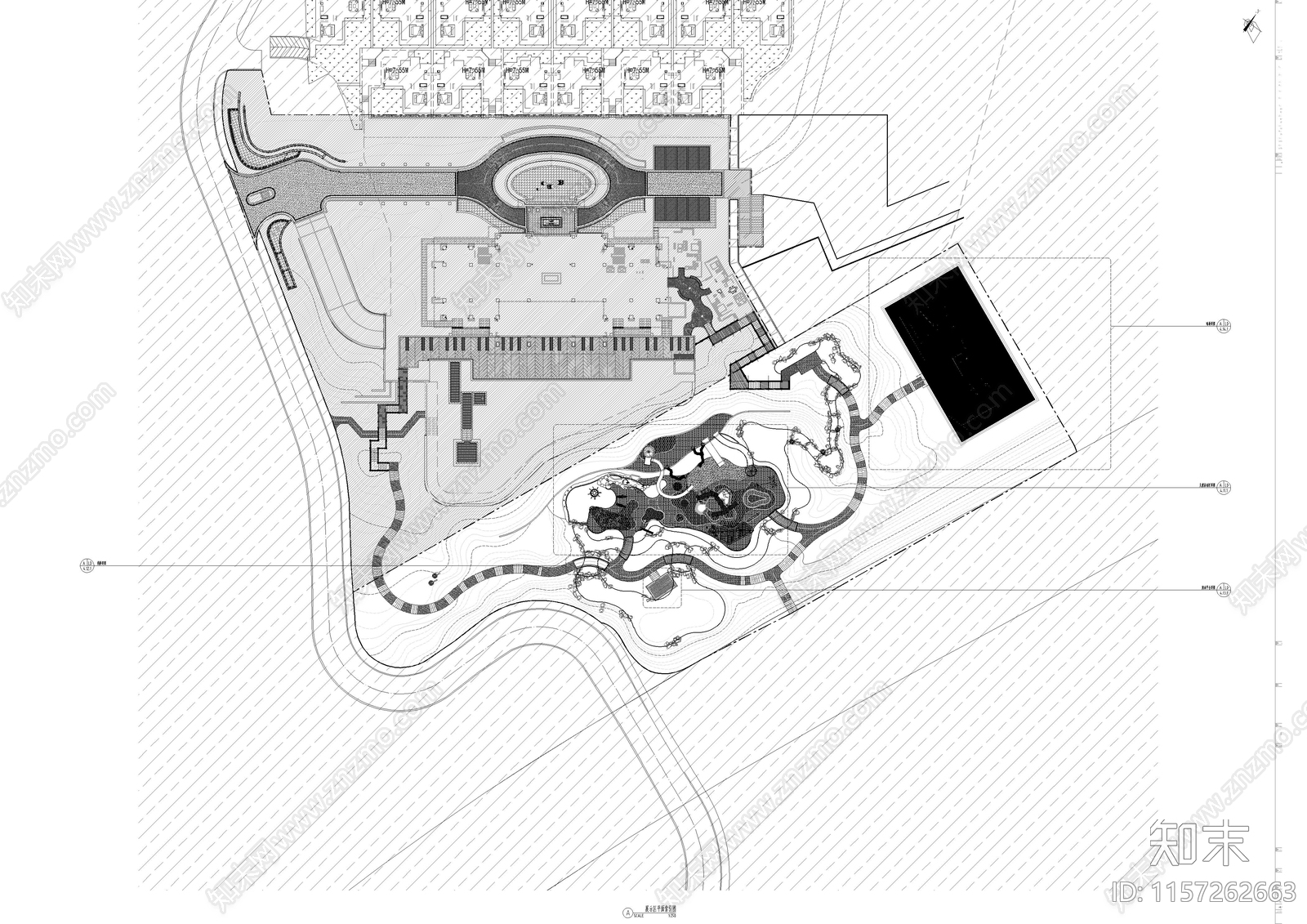 美域项目住宅示范区及中央公园区景观报规全套图纸2022cad施工图下载【ID:1157262663】