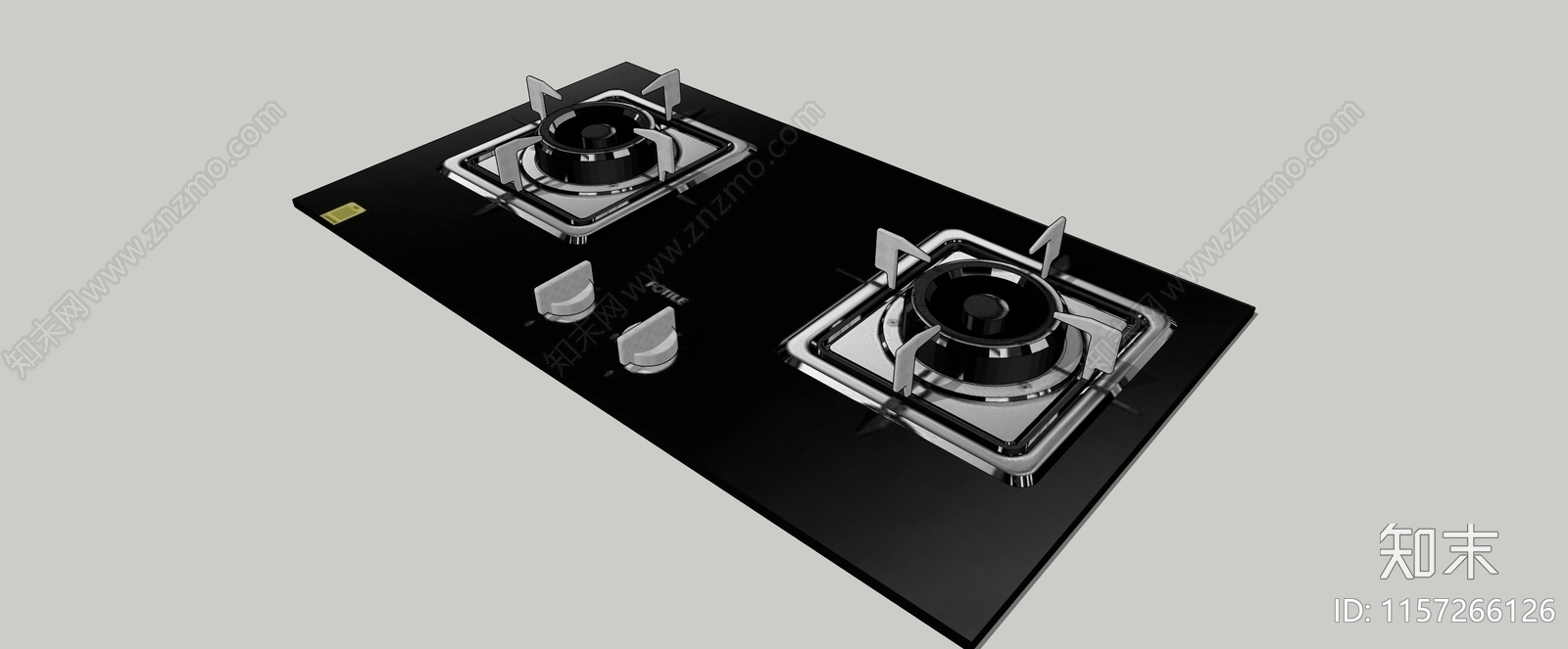 厨房双眼灶台SU模型下载【ID:1157266126】