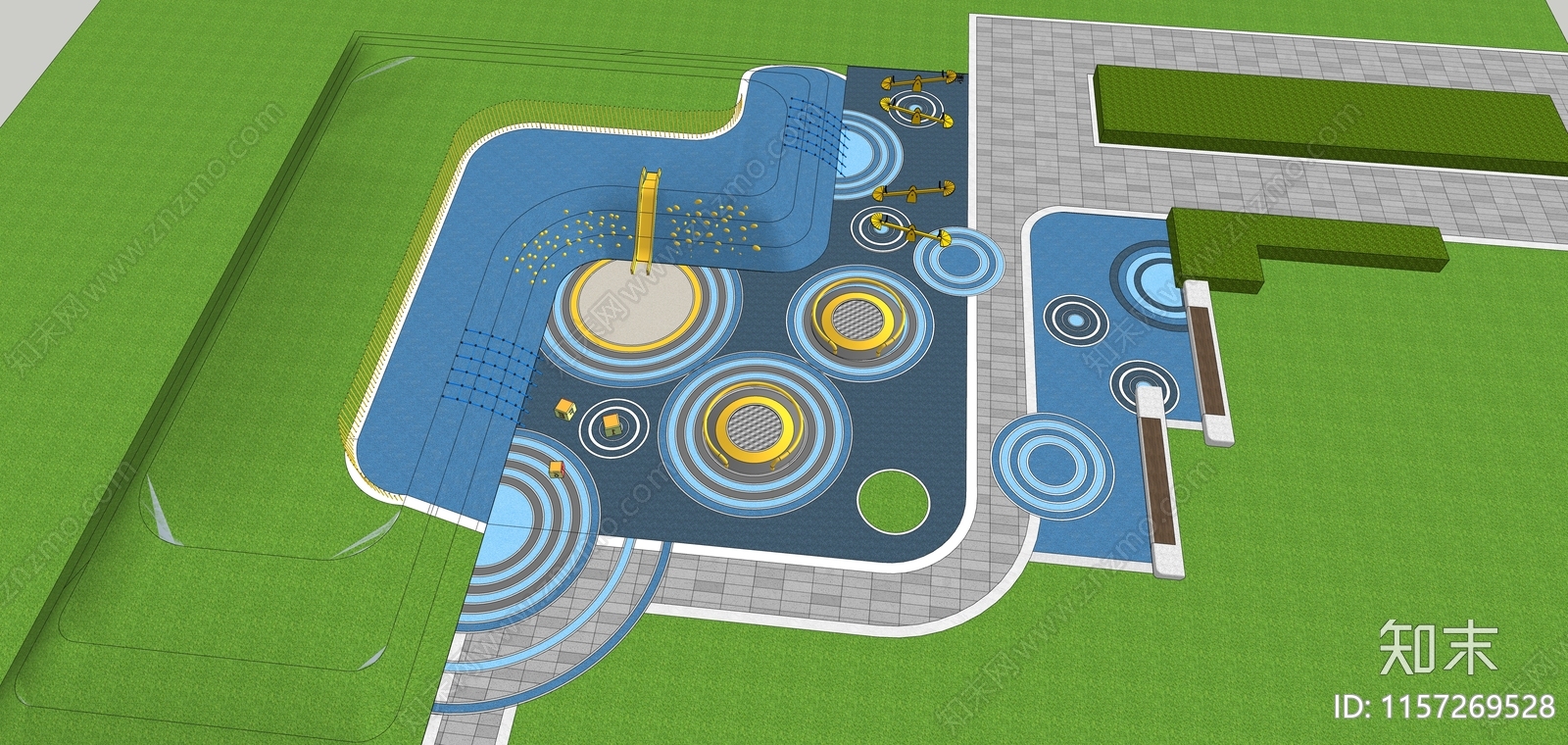 现代儿童乐园SU模型下载【ID:1157269528】