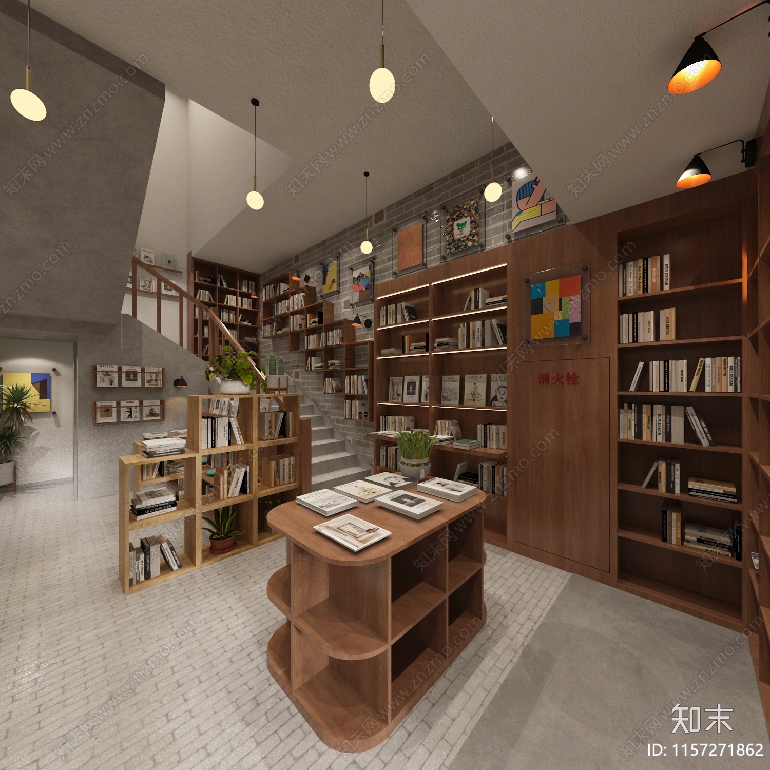 书店3D模型下载【ID:1157271862】