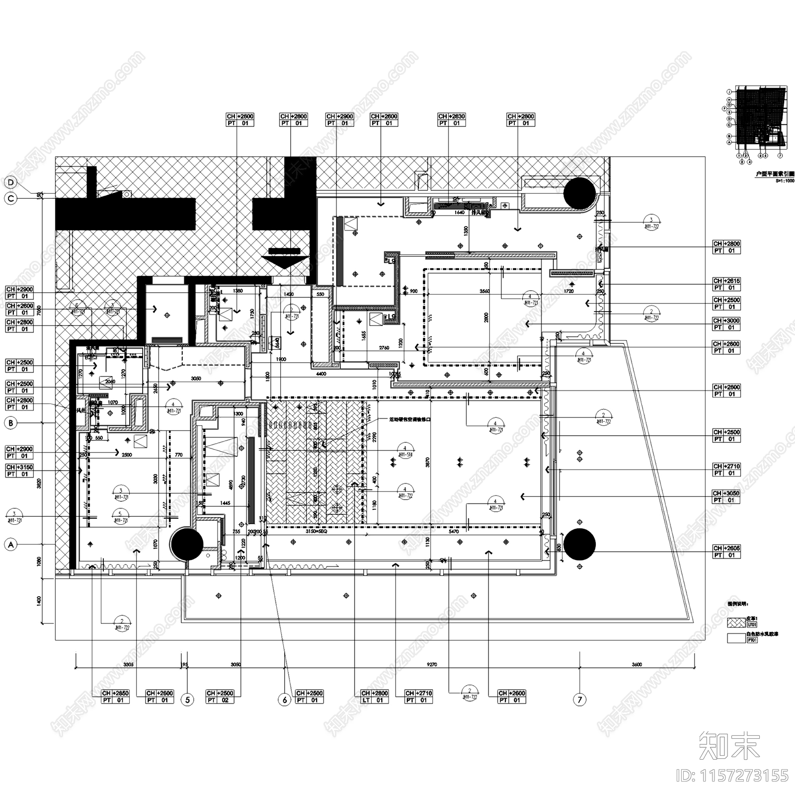 现代深圳湾壹号广场T5cad施工图下载【ID:1157273155】