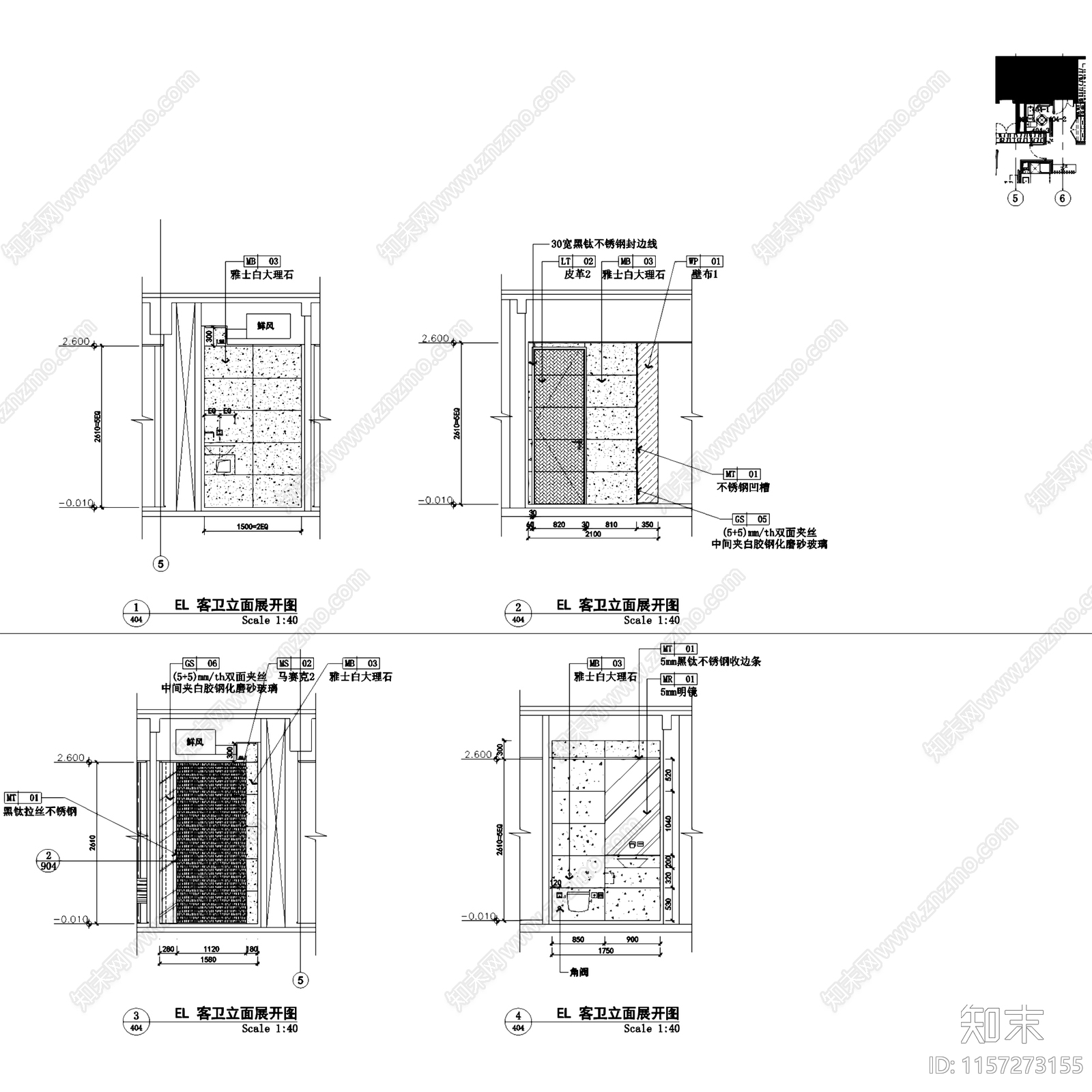现代深圳湾壹号广场T5cad施工图下载【ID:1157273155】