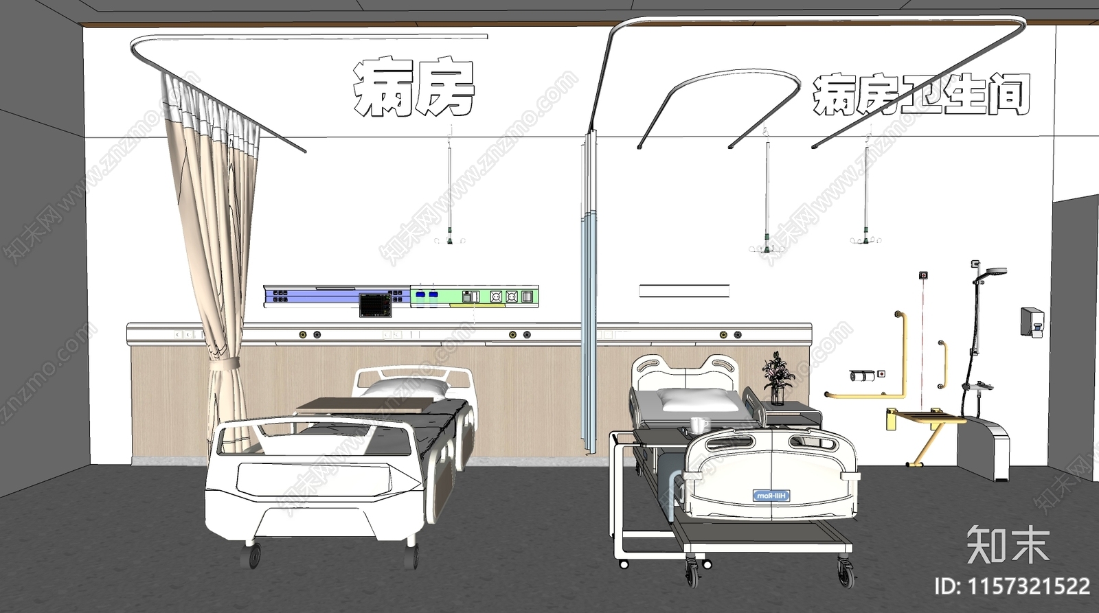 现代医疗设备SU模型下载【ID:1157321522】