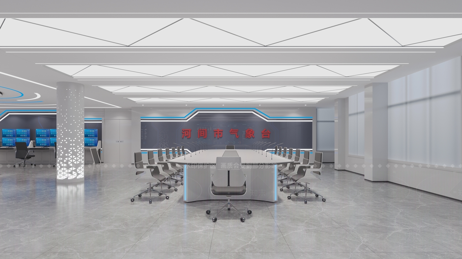 现代气象局指挥中心3D模型下载【ID:1157282751】