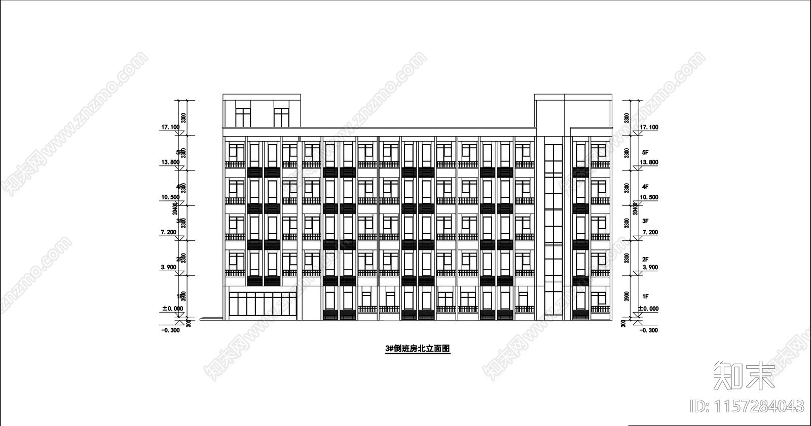 多层倒班楼宿舍楼全套平立施工图下载【ID:1157284043】