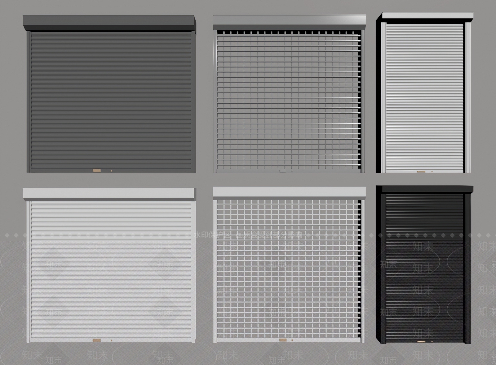 现代卷闸门SU模型下载【ID:1157286789】