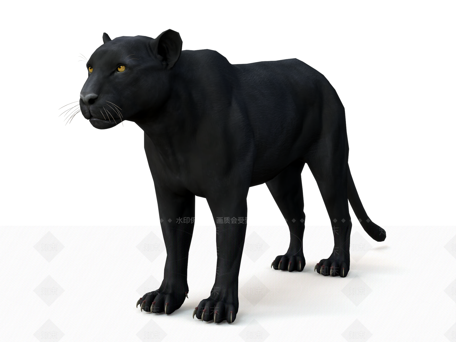 豹子3D模型下载【ID:1157296535】
