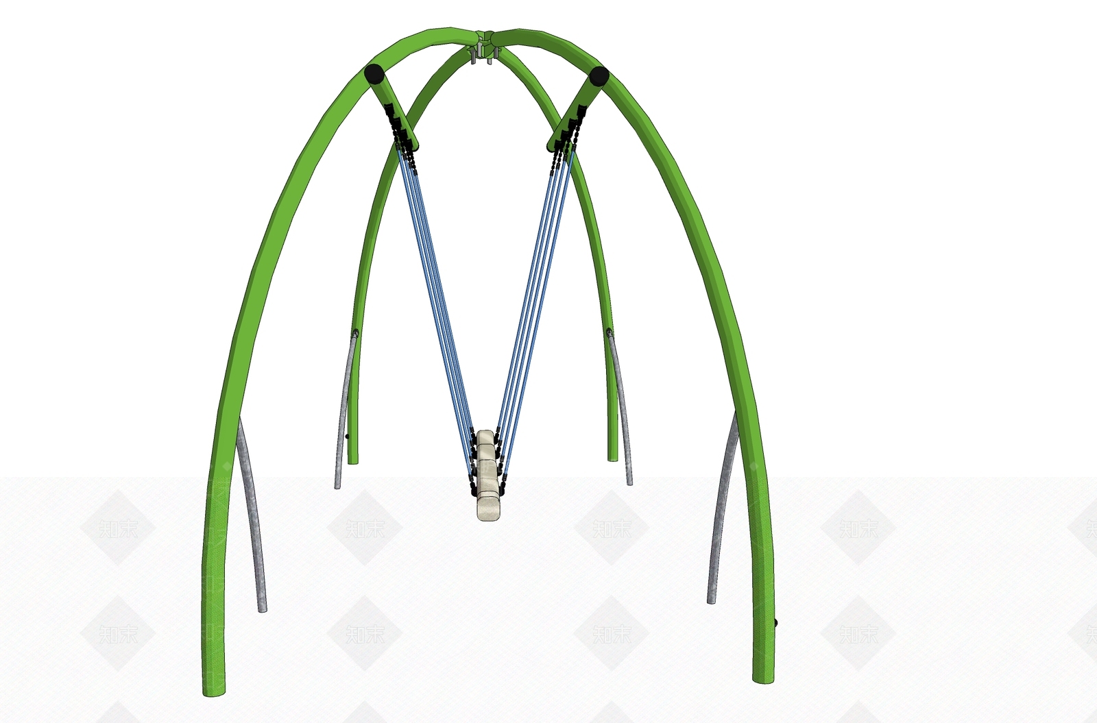 摆锤秋千SU模型下载【ID:1157299609】