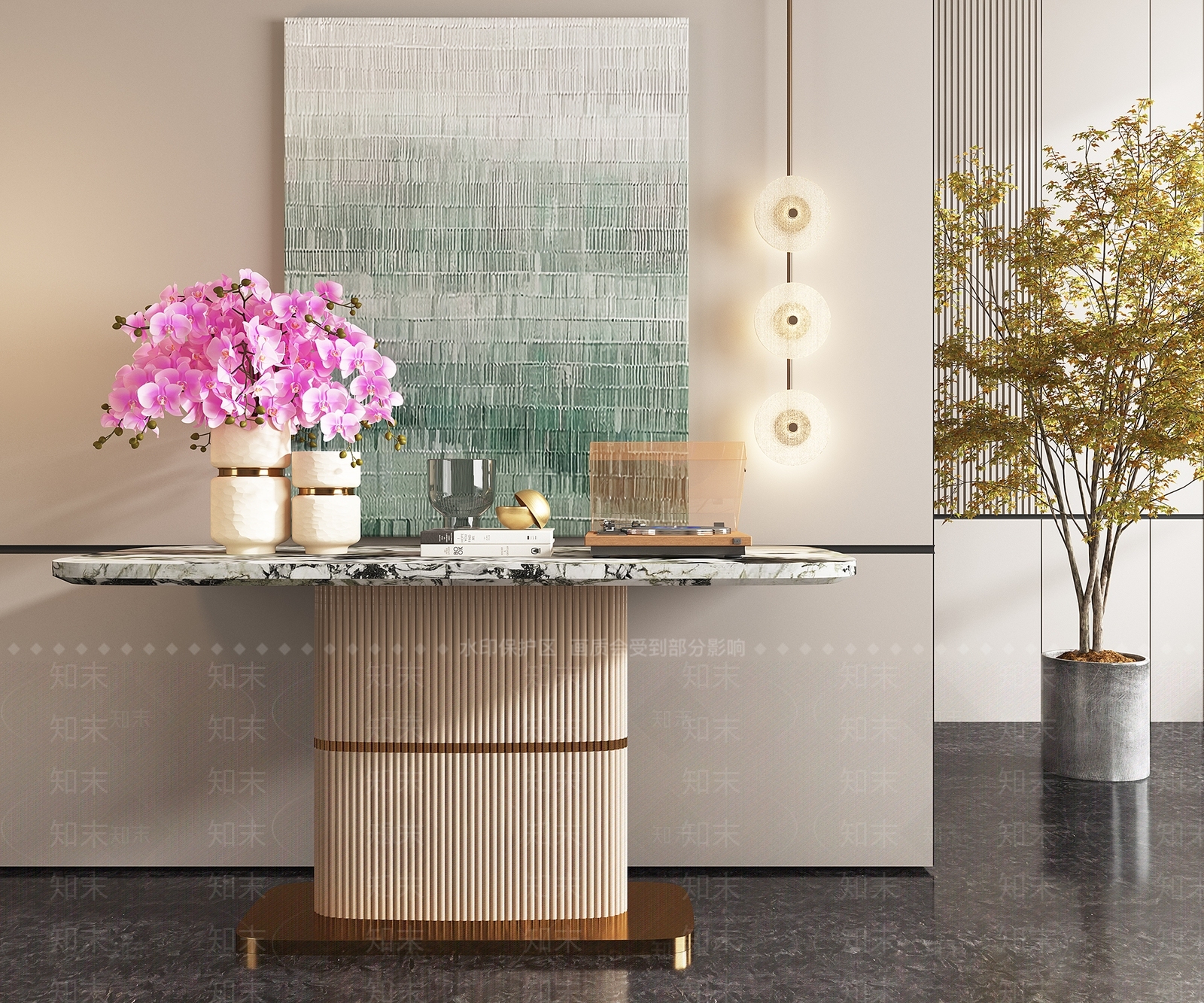 现代端景台3D模型下载【ID:1157299973】