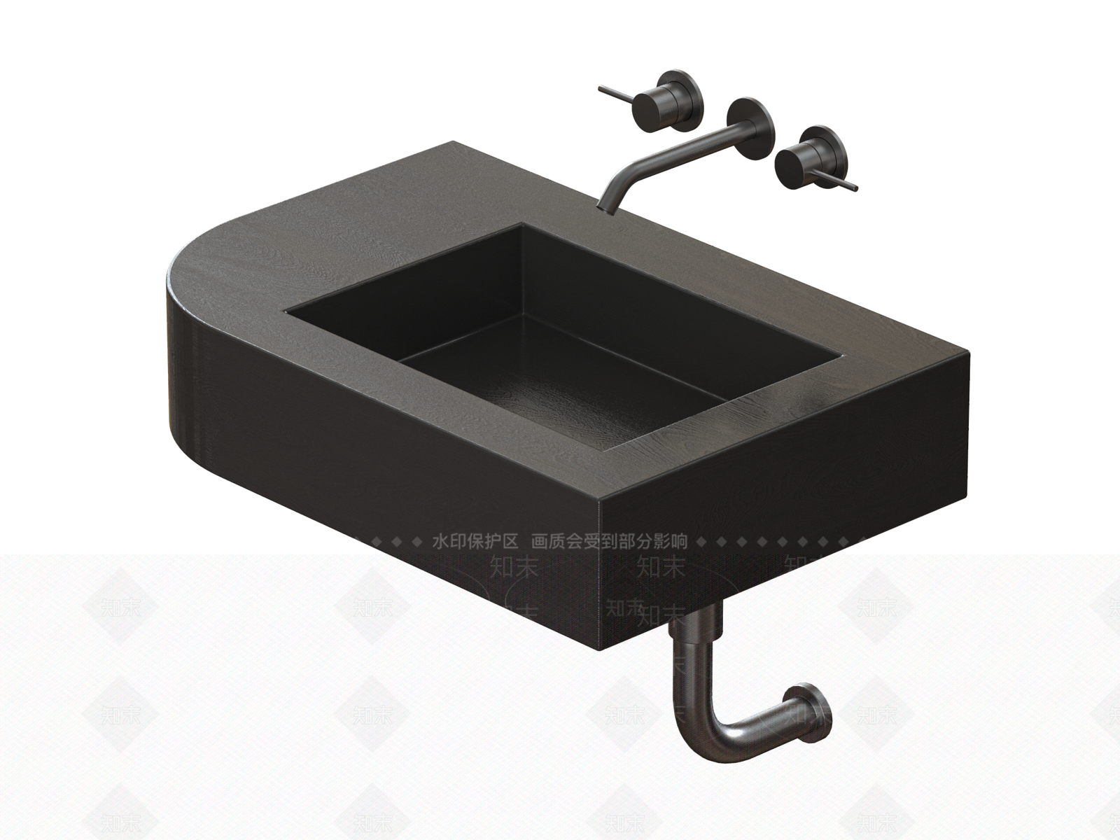 现代洗手台3D模型下载【ID:1157301941】