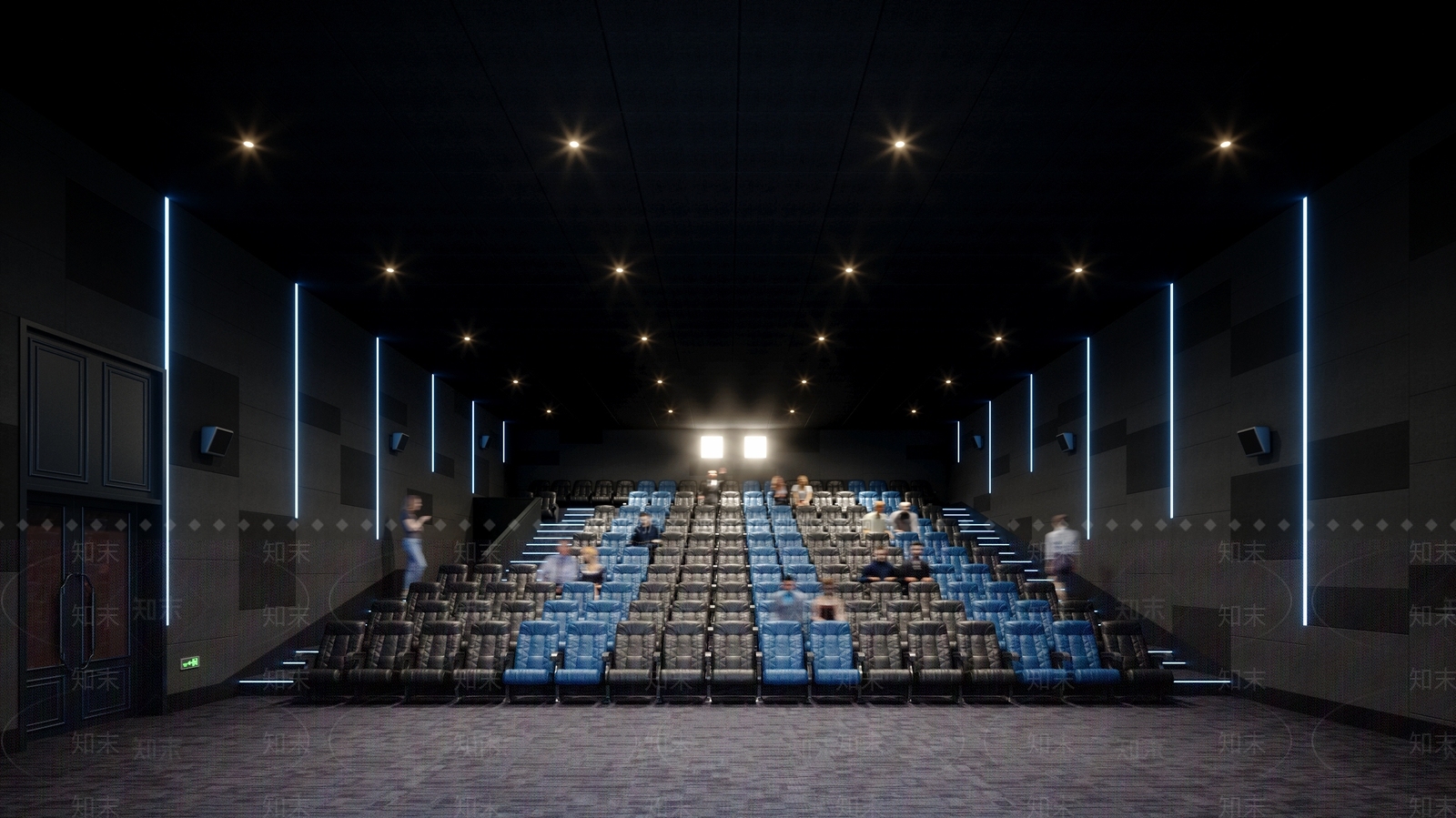 现代电影院影厅3D模型下载【ID:1157304597】