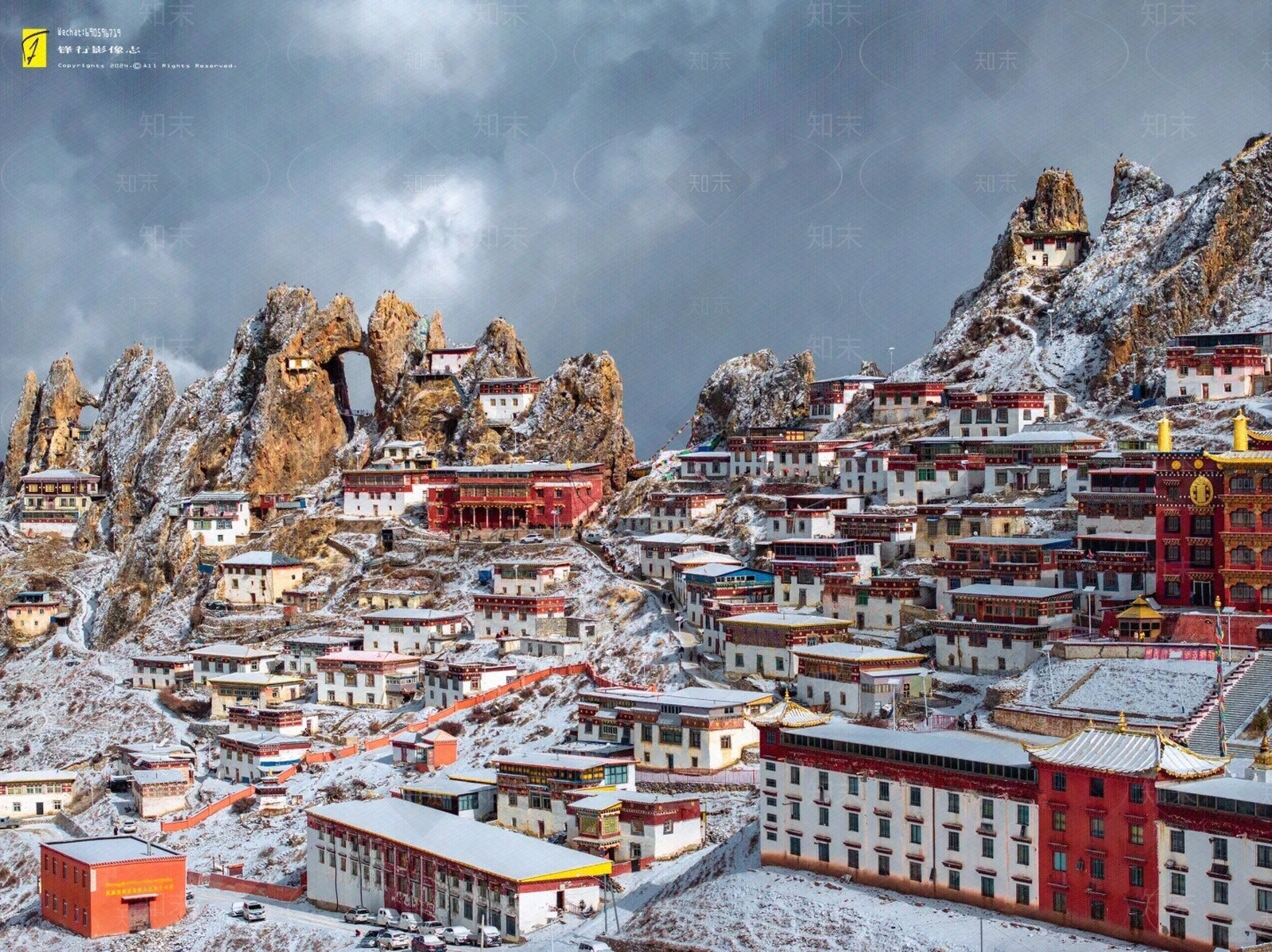 藏族建筑风景装饰画贴图下载【ID:1157305821】