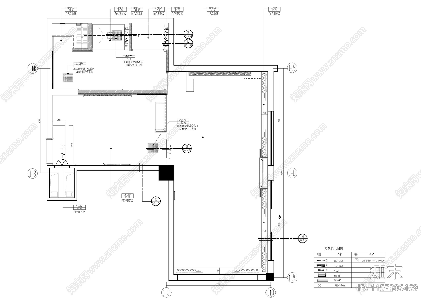 民宿客栈套cad施工图下载【ID:1157306469】