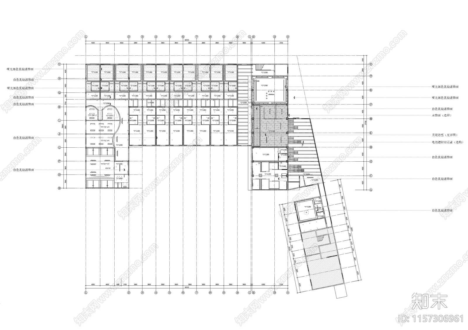 职工宿舍总平面图施工图下载【ID:1157306961】