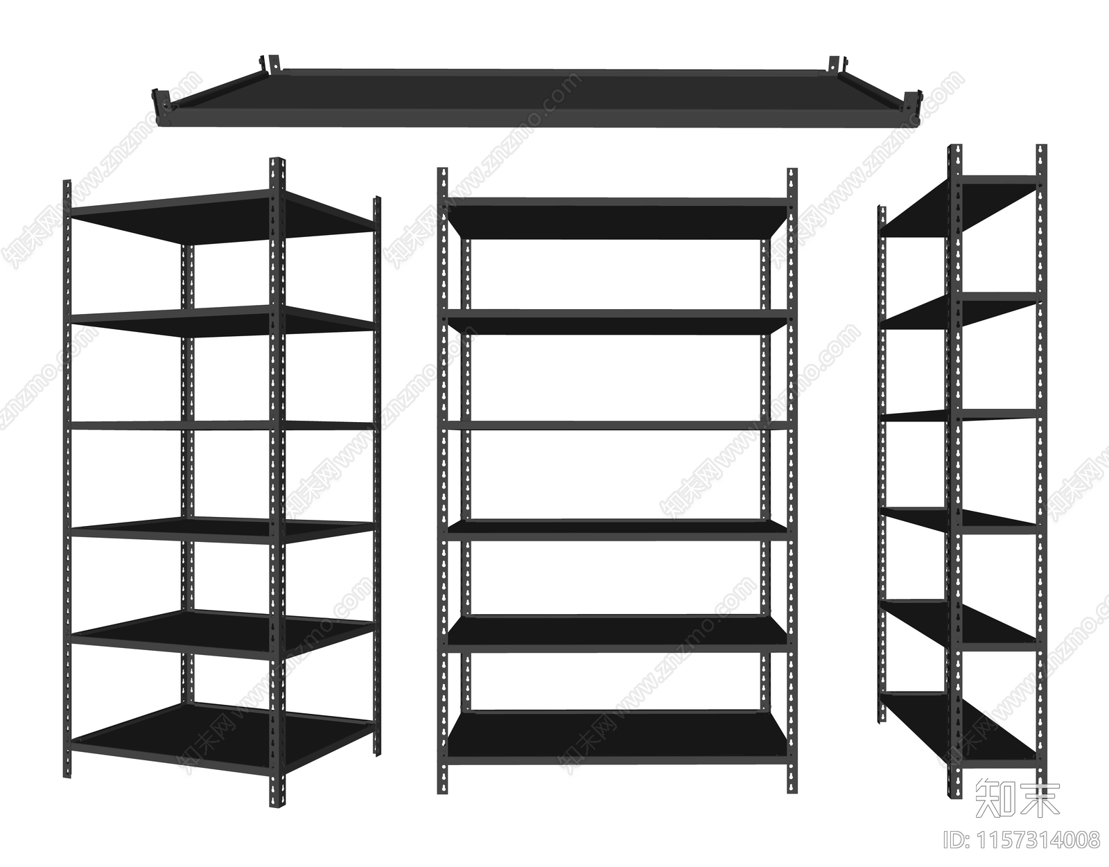 现代货架SU模型下载【ID:1157314008】