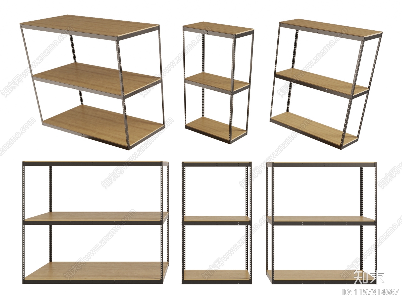现代货架SU模型下载【ID:1157314667】