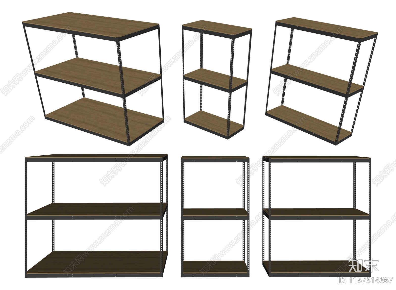 现代货架SU模型下载【ID:1157314667】