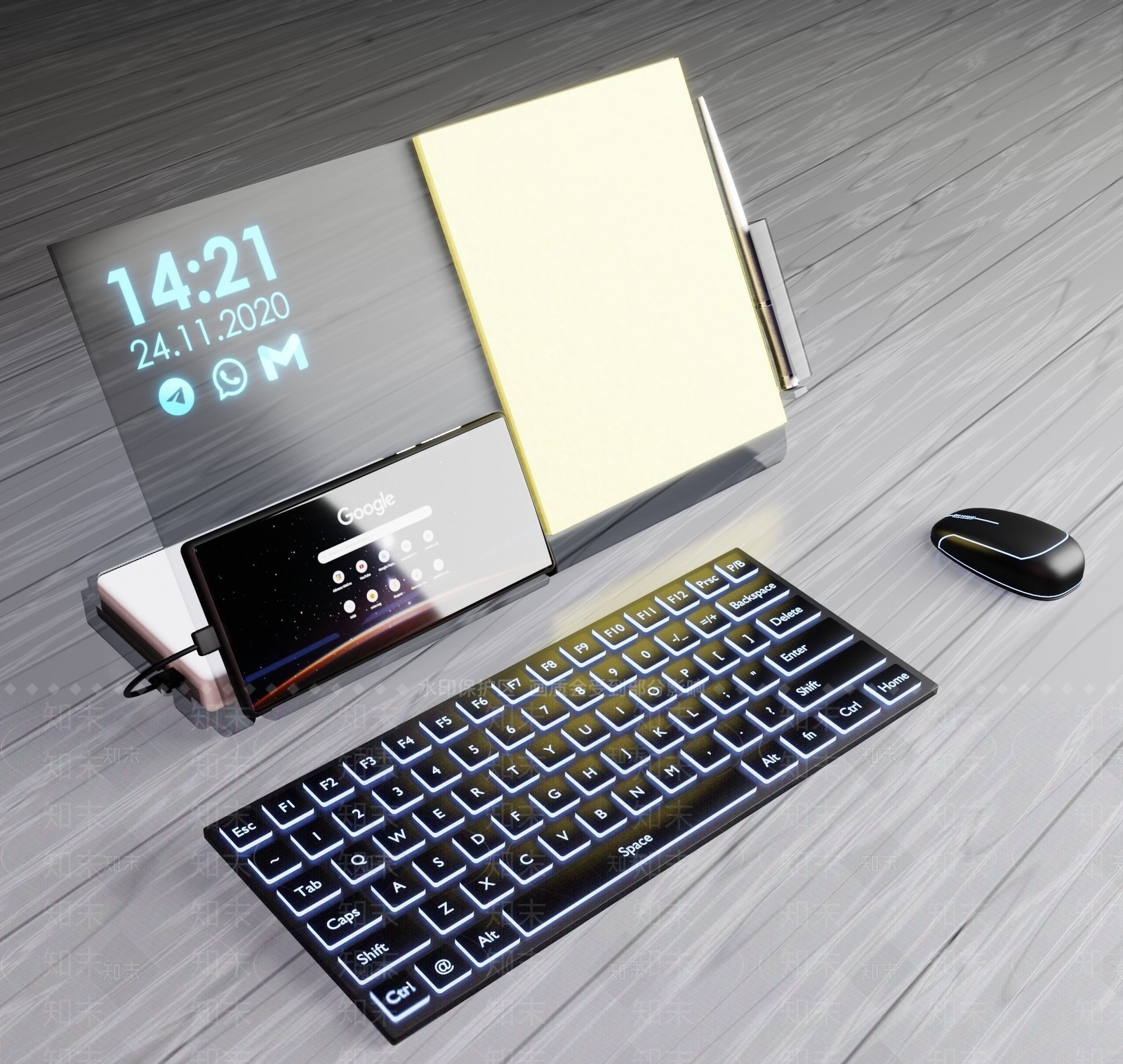 现代手机显示器支架3D模型下载【ID:1157316942】