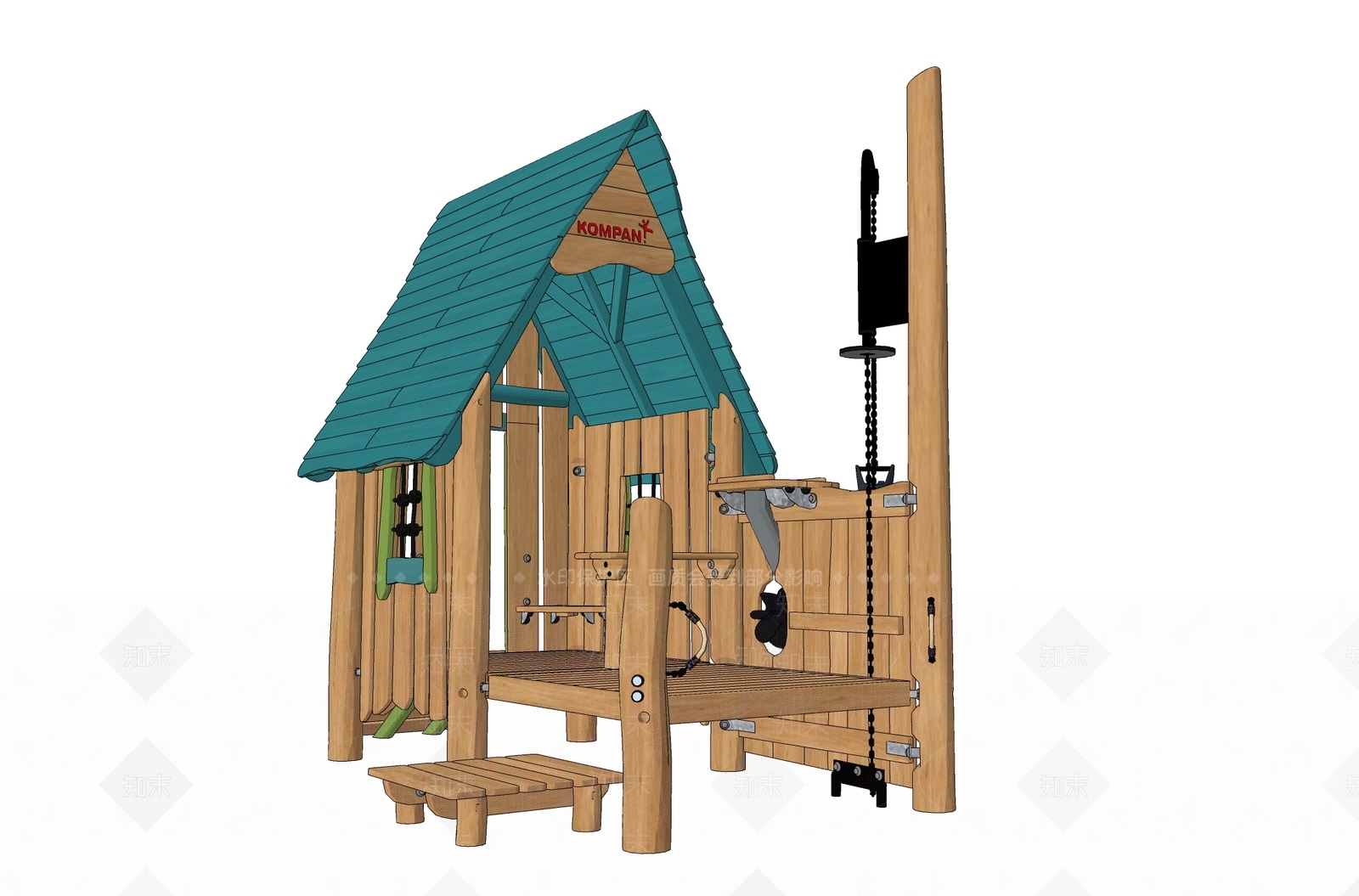 现代儿童木屋SU模型下载【ID:1157317067】