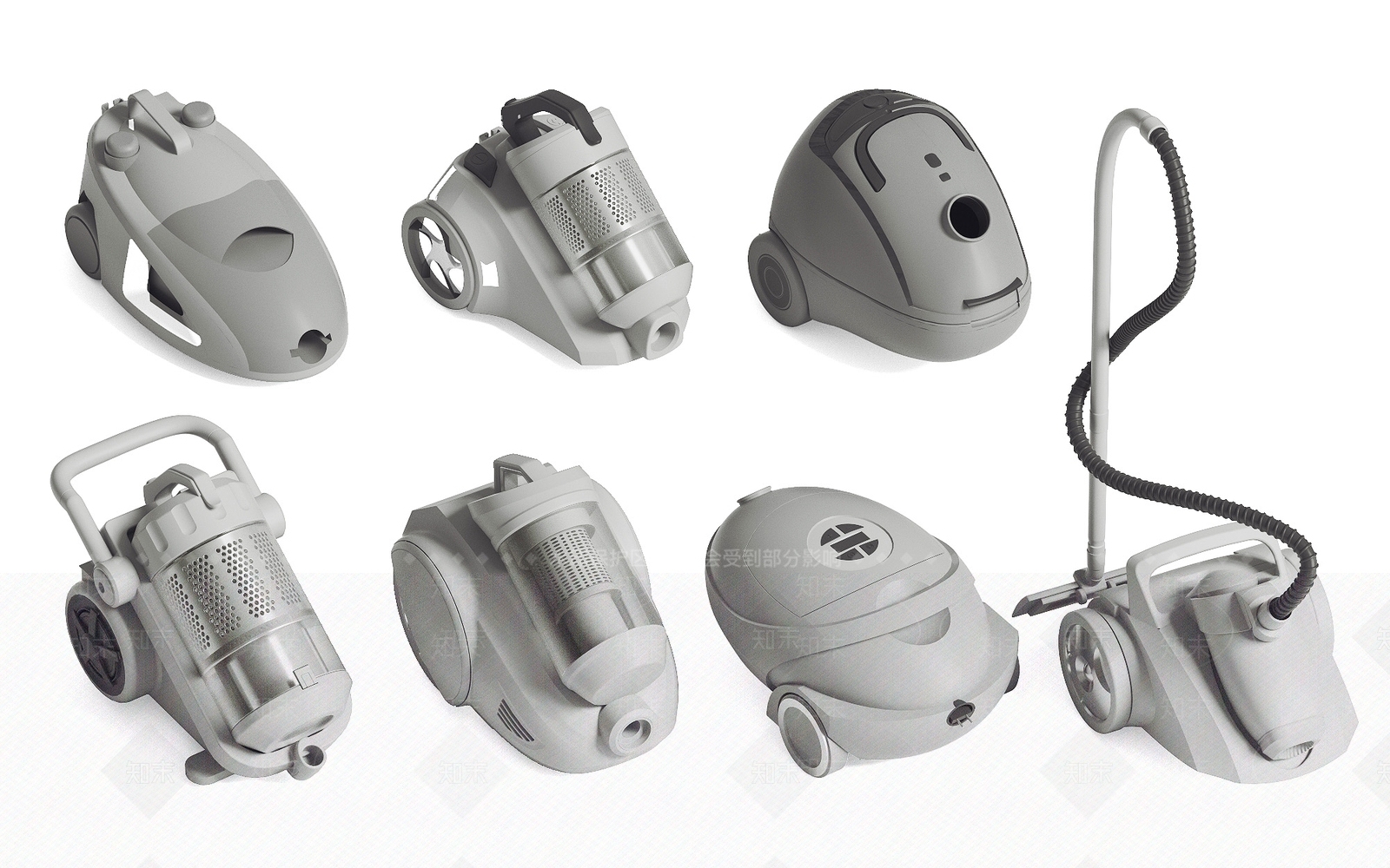 现代吸尘器SU模型下载【ID:1157319213】