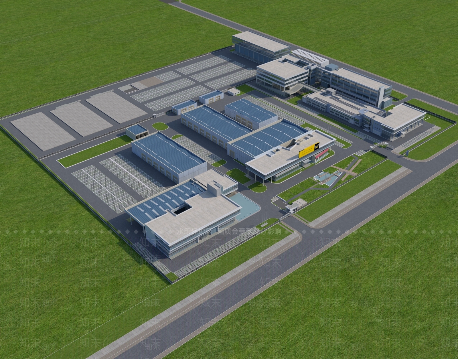 现代工业园区3D模型下载【ID:1157322288】