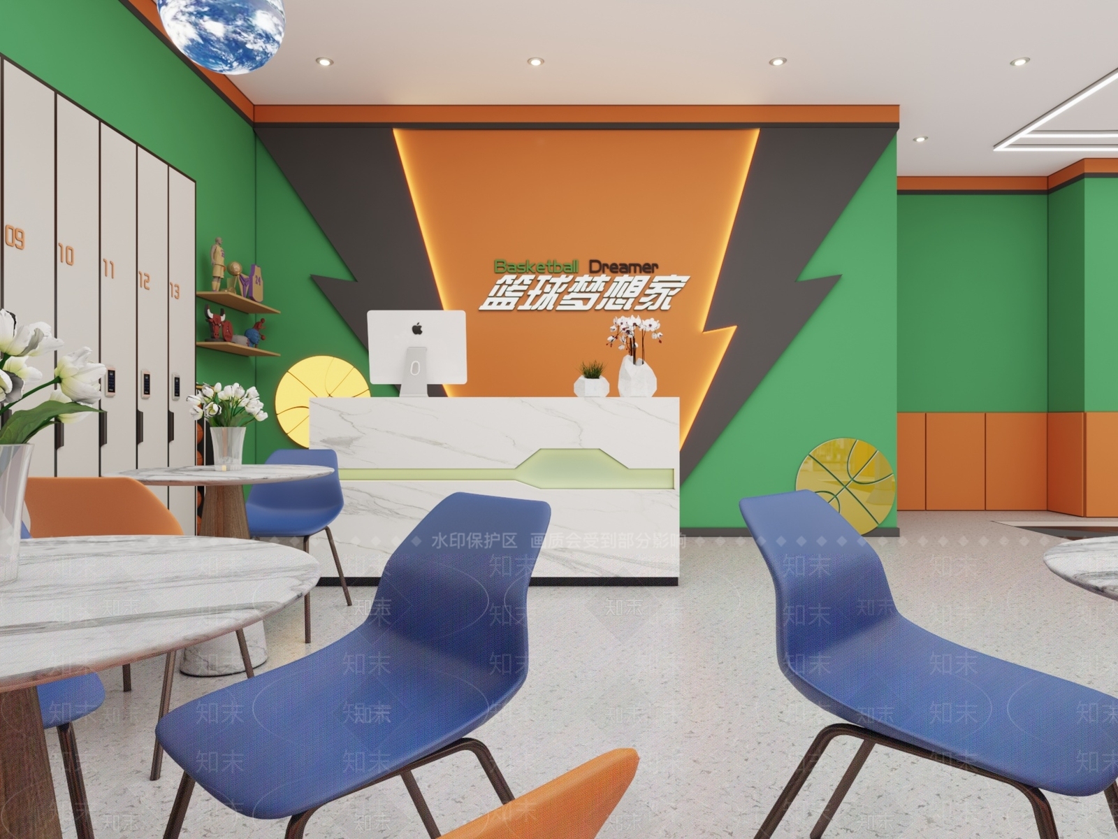 现代接待室3D模型下载【ID:1214384900】