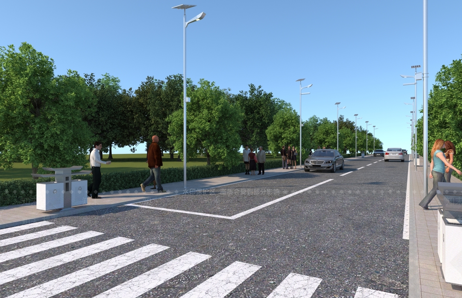 现代路灯3D模型下载【ID:1157326497】