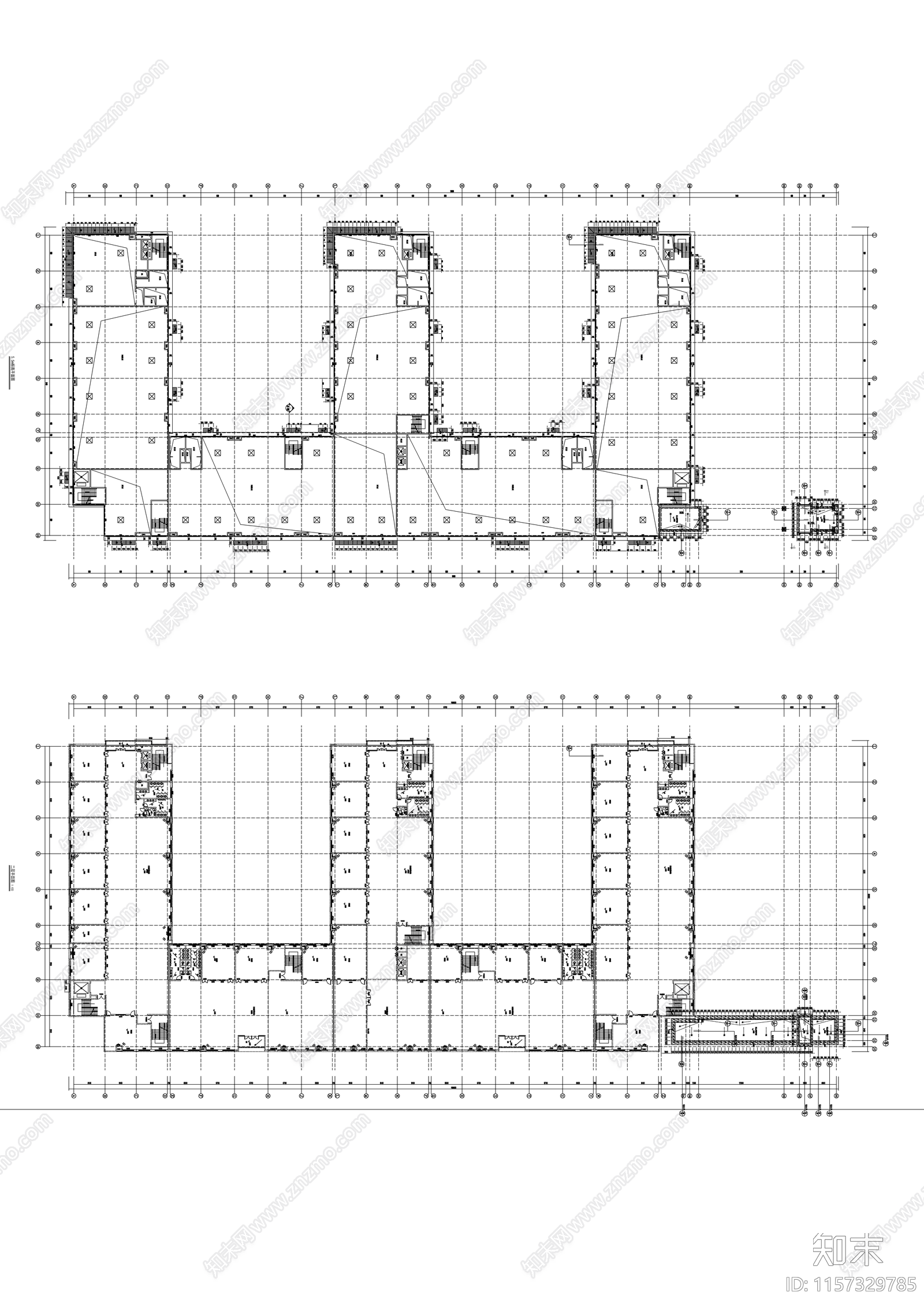 保税中心及职校培训中心幕墙装饰工程施工图下载【ID:1157329785】