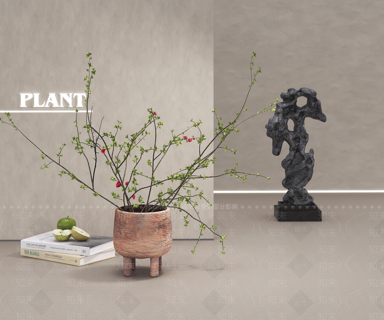 侘寂摆件3D模型下载【ID:1157331727】