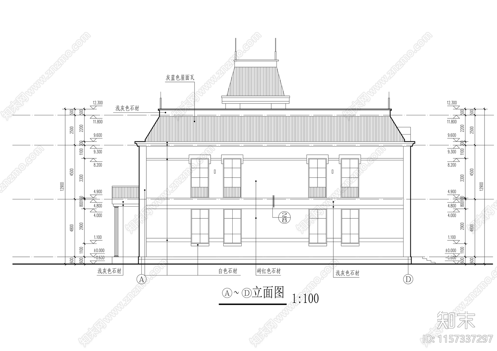 二层会所设cad施工图下载【ID:1157337297】