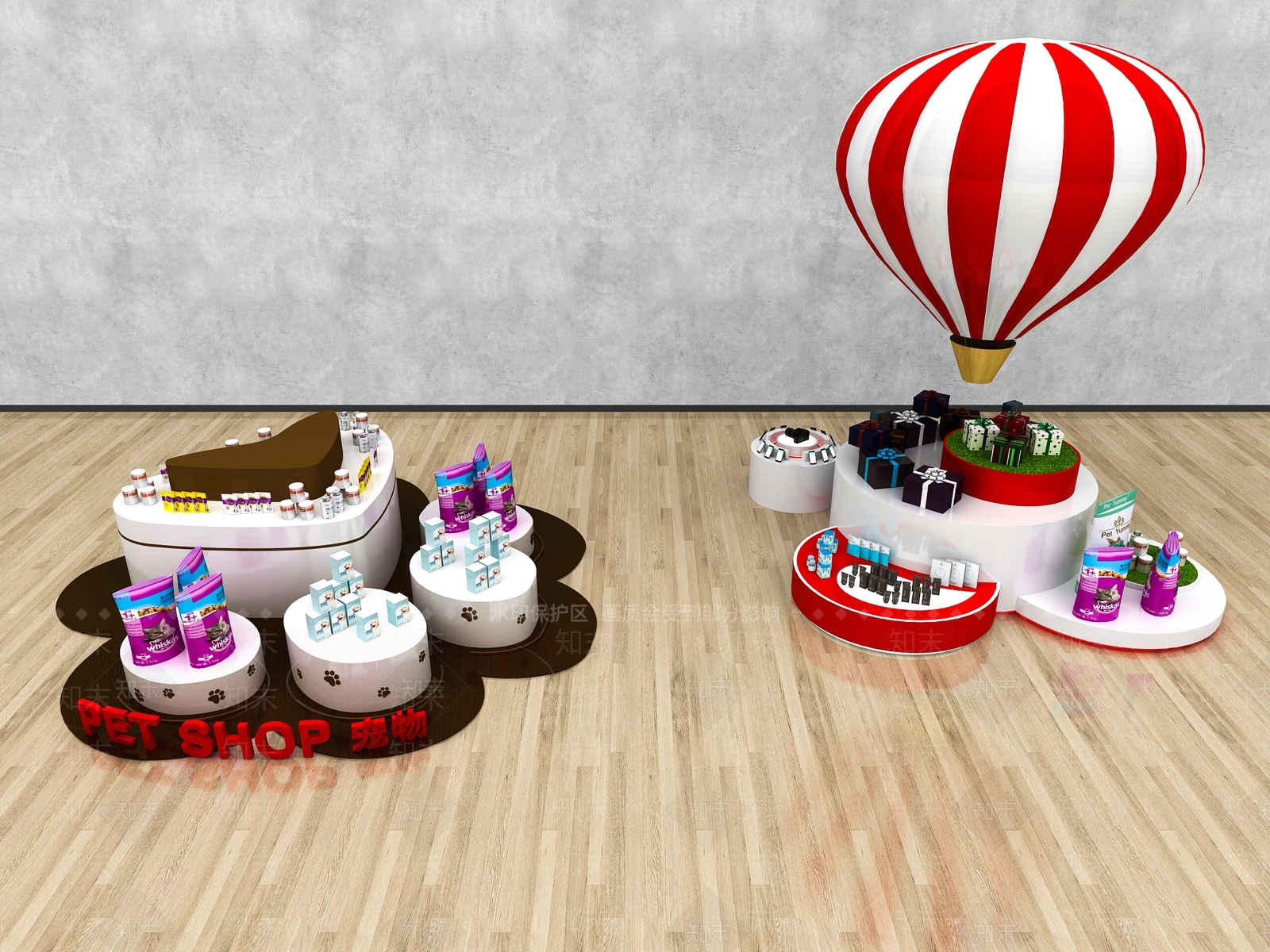 现代展示台3D模型下载【ID:1157339269】