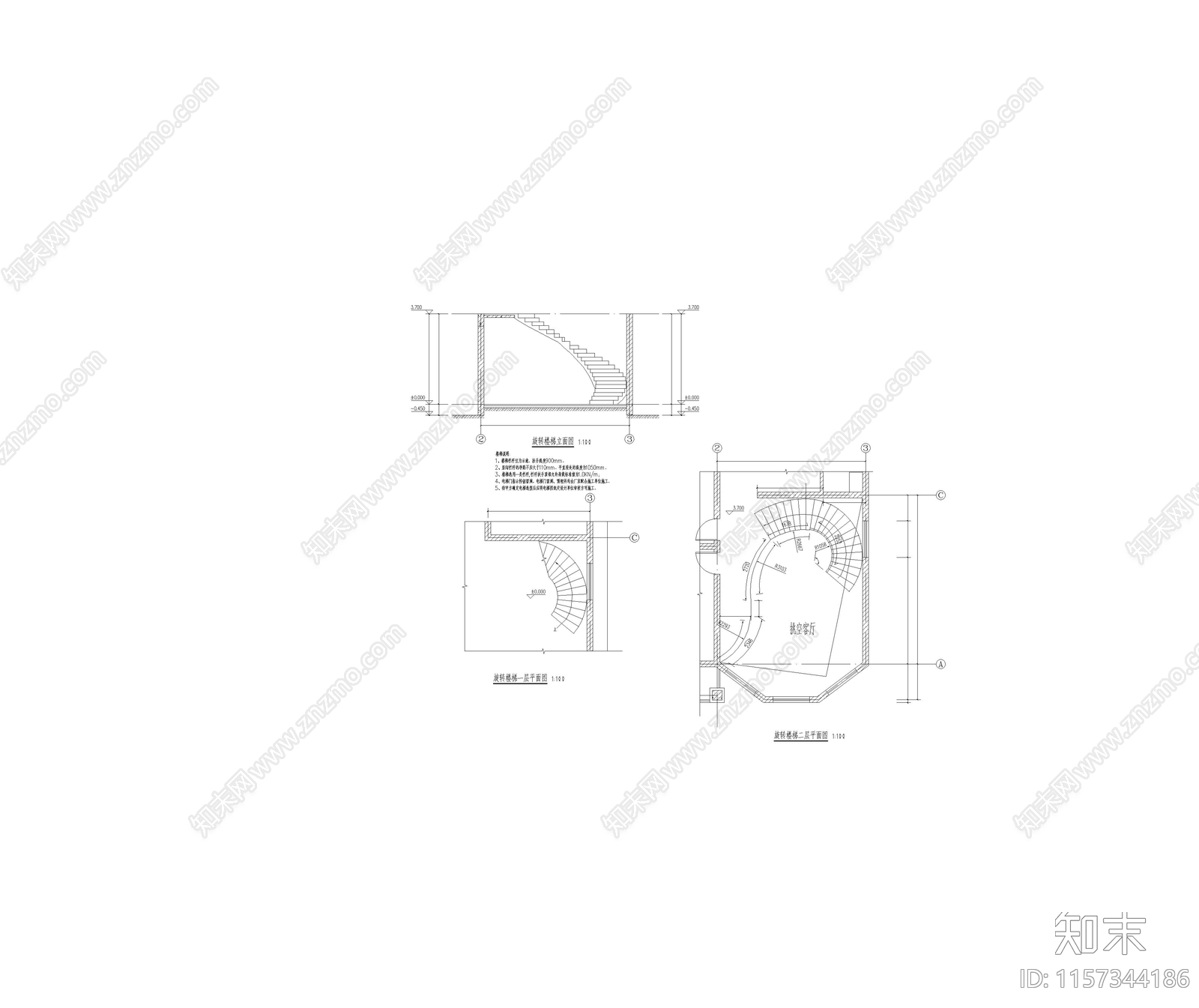 欧式大双拼施工图下载【ID:1157344186】