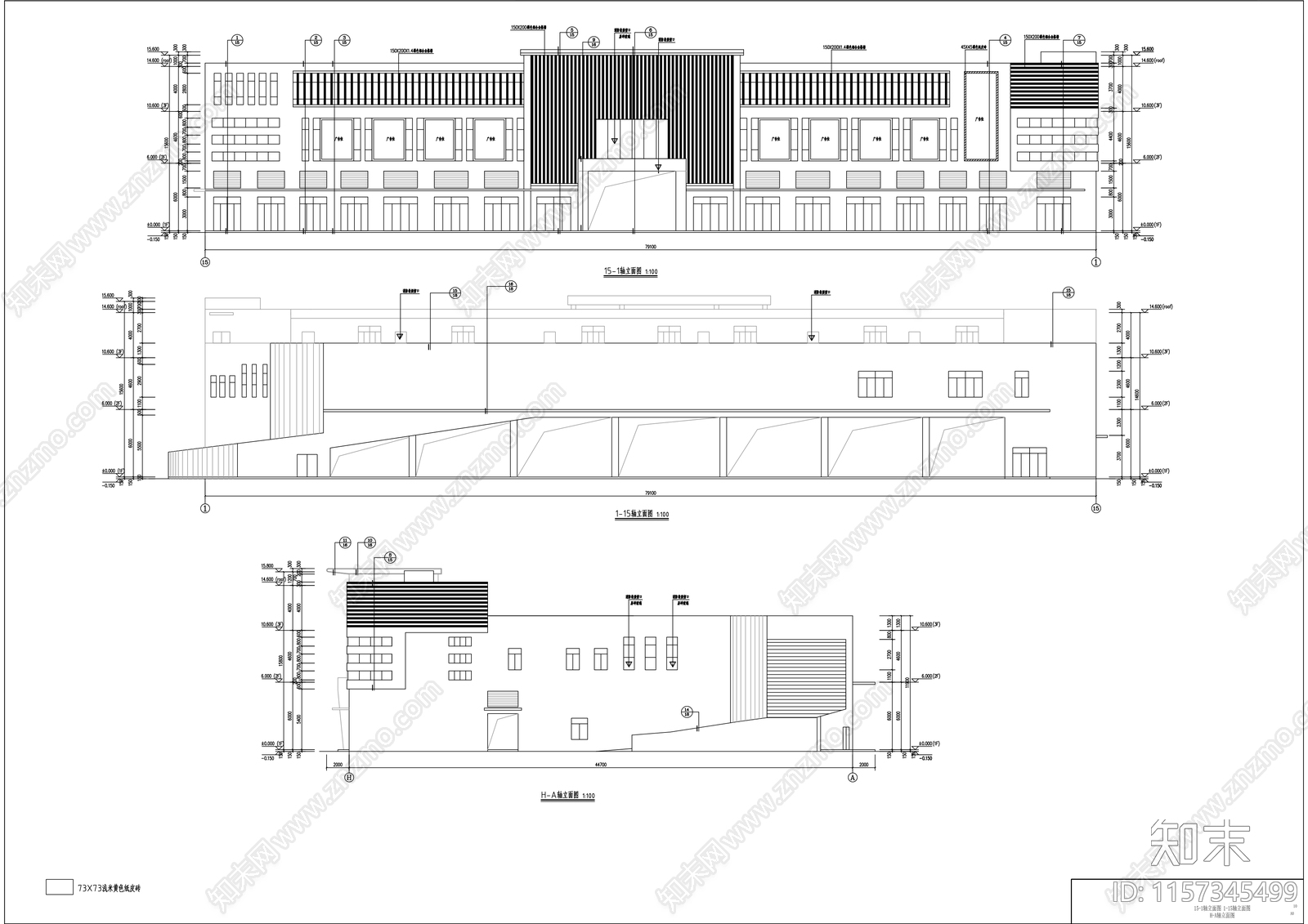 农贸市场新建项目各专业cad施工图下载【ID:1157345499】