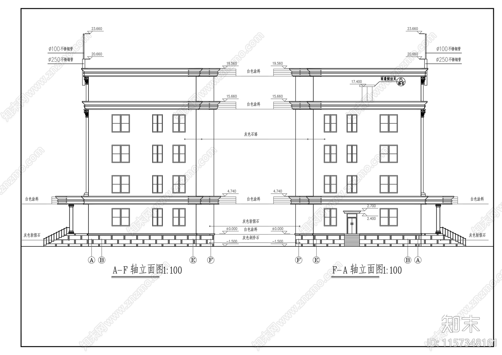 检察院小型办公楼建cad施工图下载【ID:1157348161】