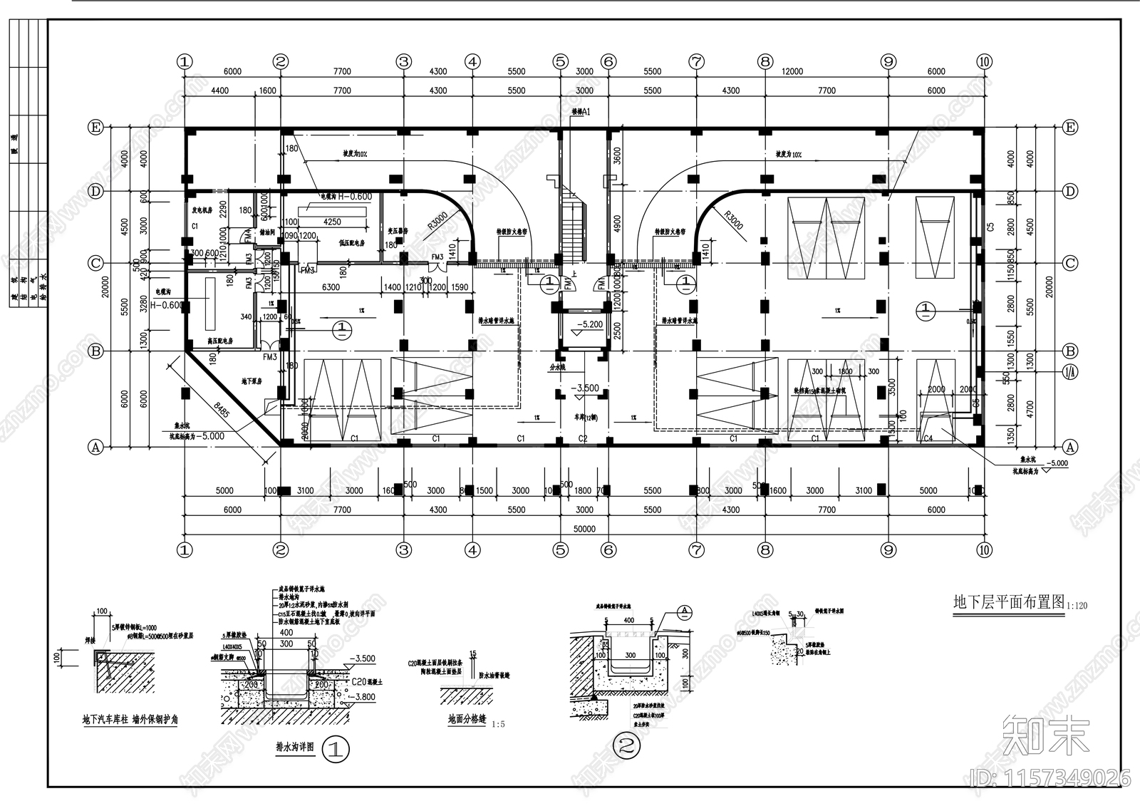 九层办公楼建筑设计图cad施工图下载【ID:1157349026】