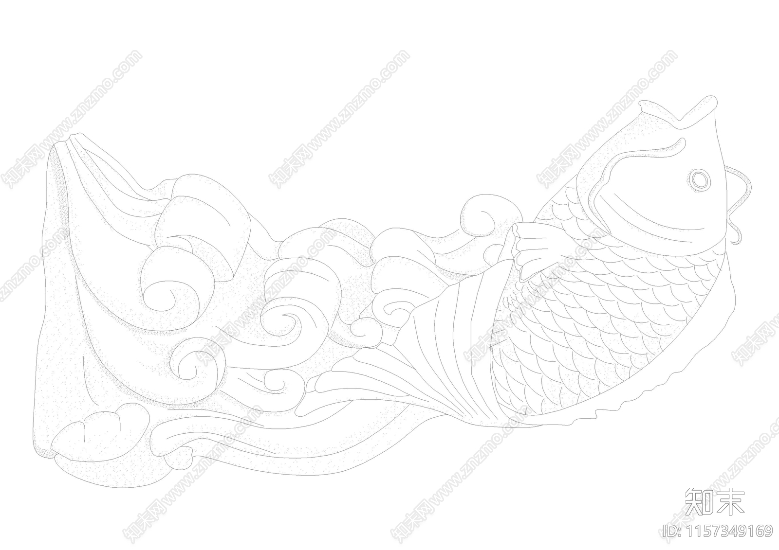 雕塑cad施工图下载【ID:1157349169】