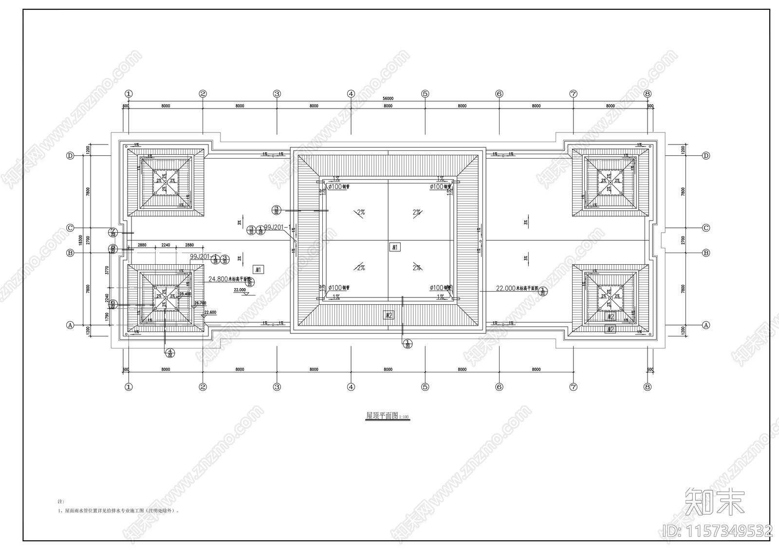 六层欧式医疗办公楼建cad施工图下载【ID:1157349532】