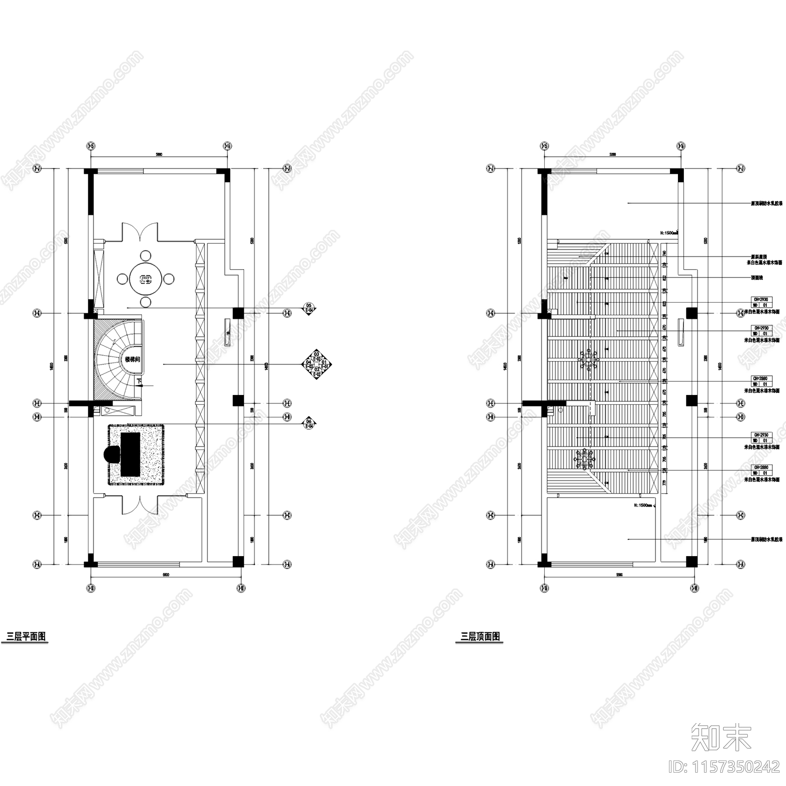 翠屏九溪诚园南区三层别墅N3户型样板房施工图下载【ID:1157350242】