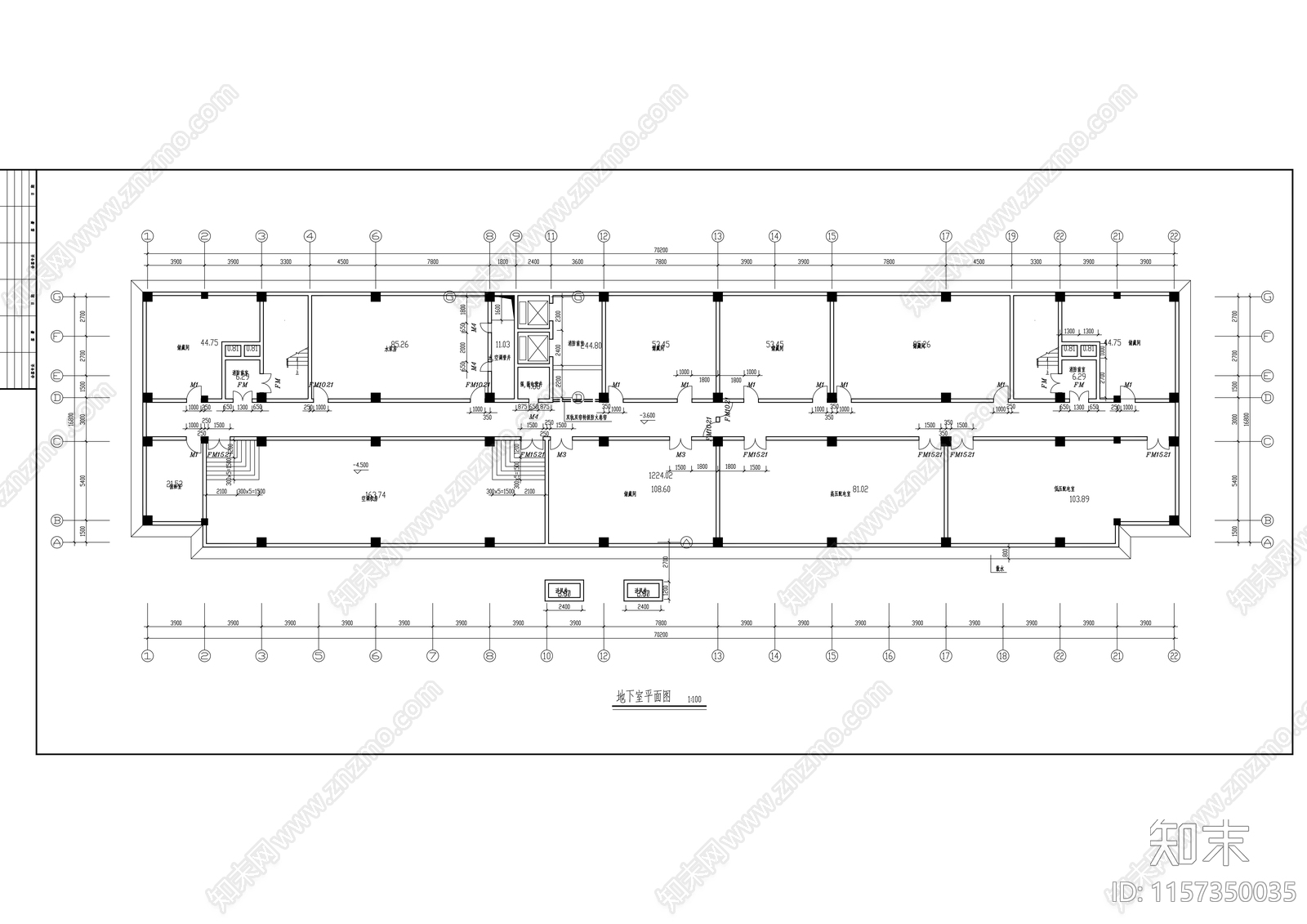 七层办公大楼建施工图下载【ID:1157350035】