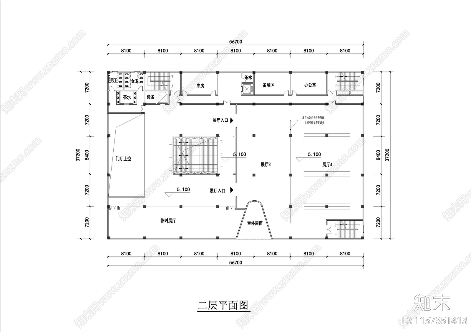 美术馆施工图下载【ID:1157351413】