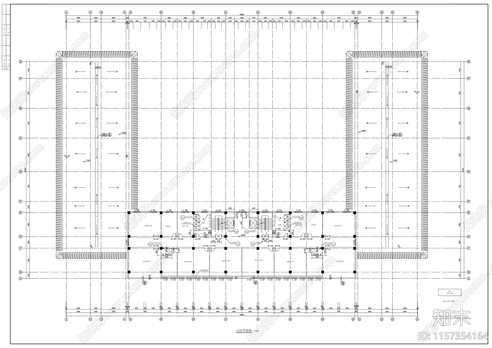 市法院办公楼建cad施工图下载【ID:1157354164】