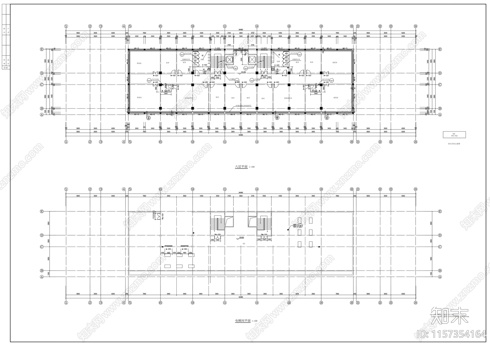 市法院办公楼建cad施工图下载【ID:1157354164】