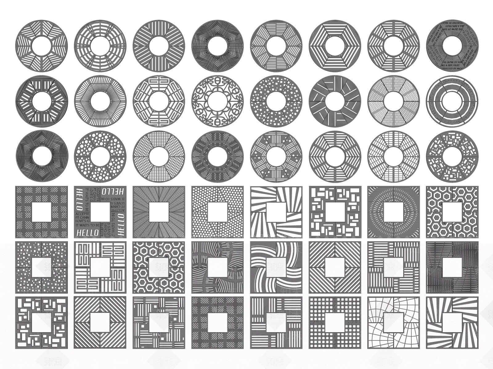 现代树篦子SU模型下载【ID:1157354679】