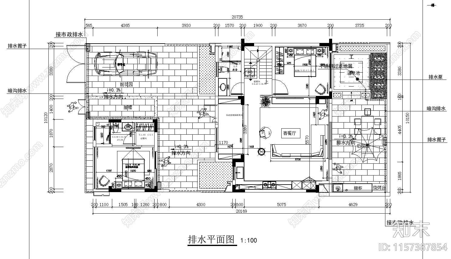 碧海银湖1cad施工图下载【ID:1157387854】