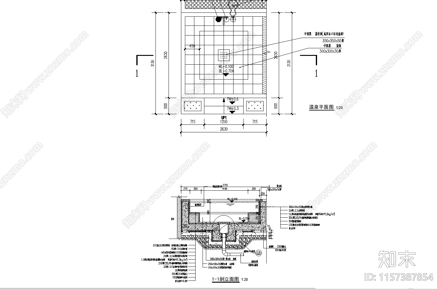 碧海银湖1cad施工图下载【ID:1157387854】