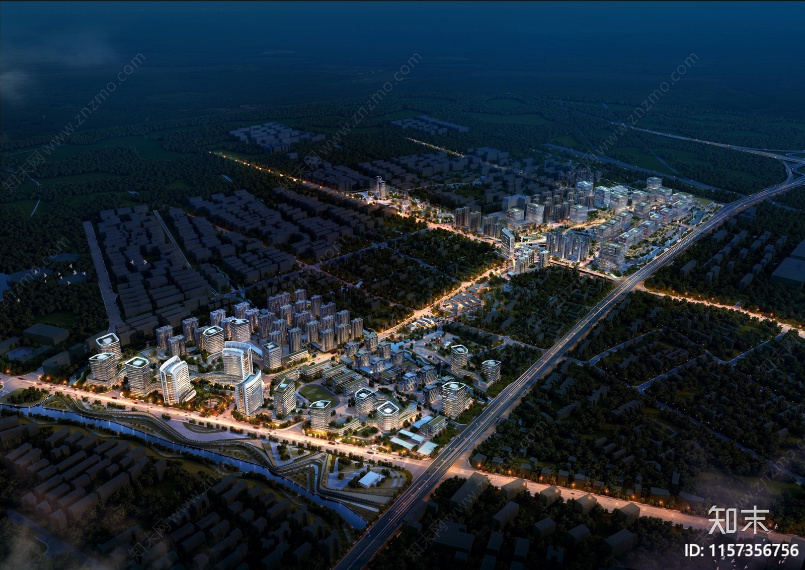 现代杭州市下城区武林新城范围重点片区城市设计下载【ID:1157356756】