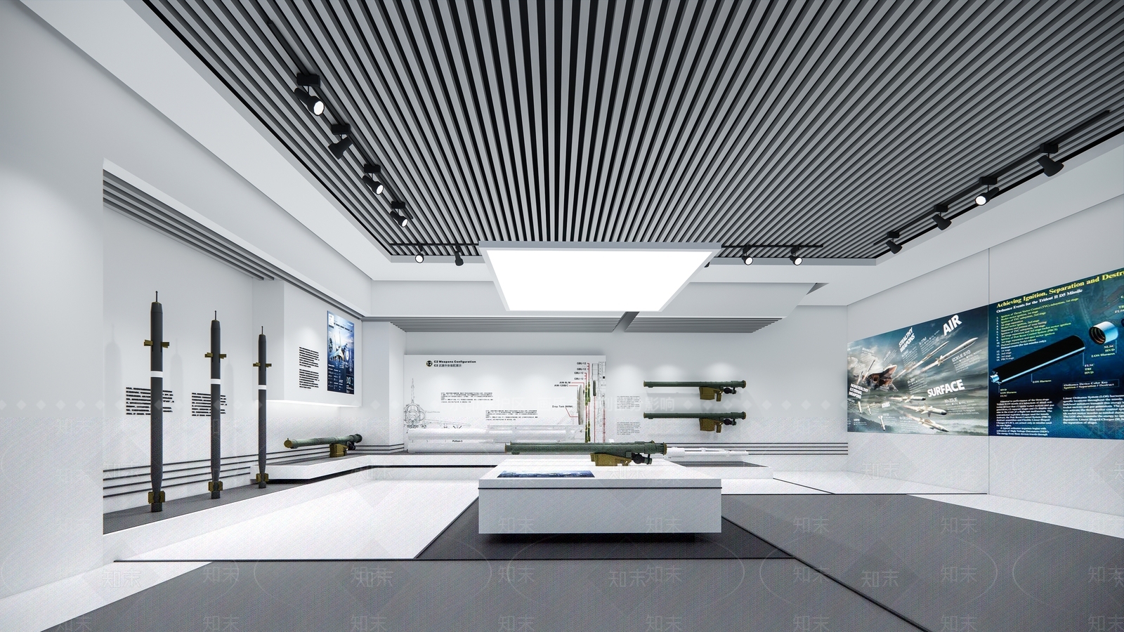 现代科技展厅SU模型下载【ID:1157358373】